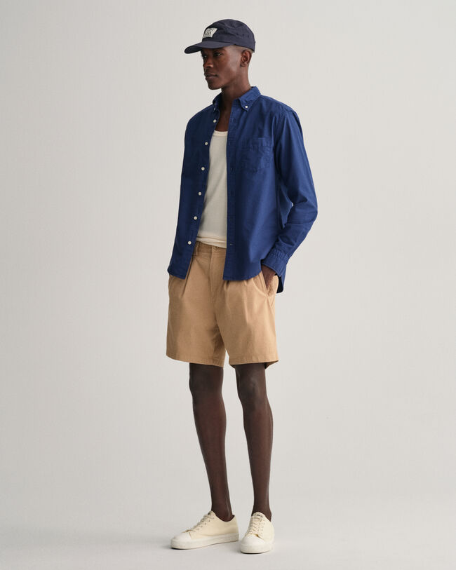 Regular fit Sunfaded Oxford-skjorte