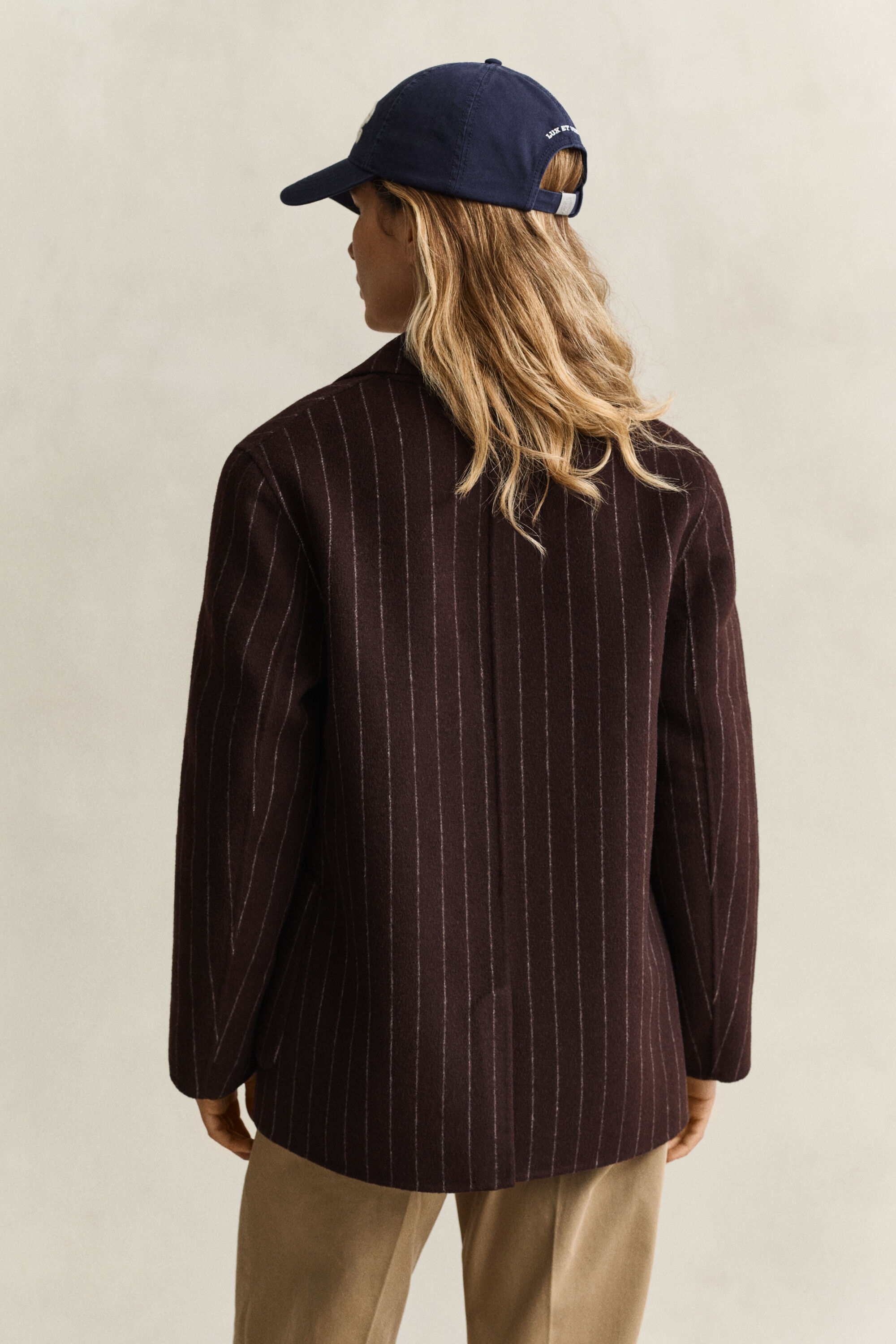 Gant x Yale nålestribet håndsyet blazer