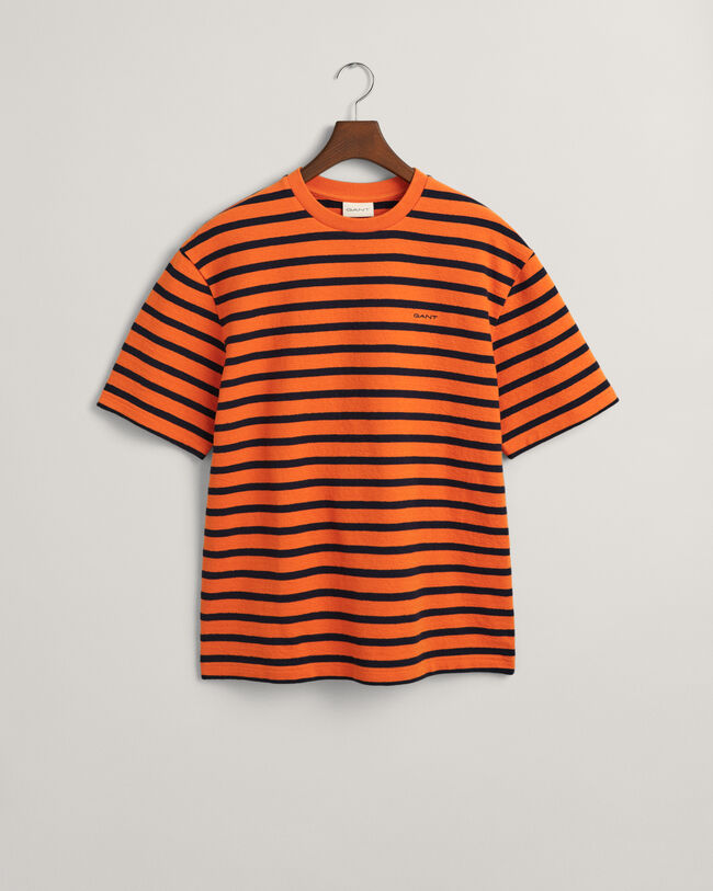 Tekstureret stribet T-shirt