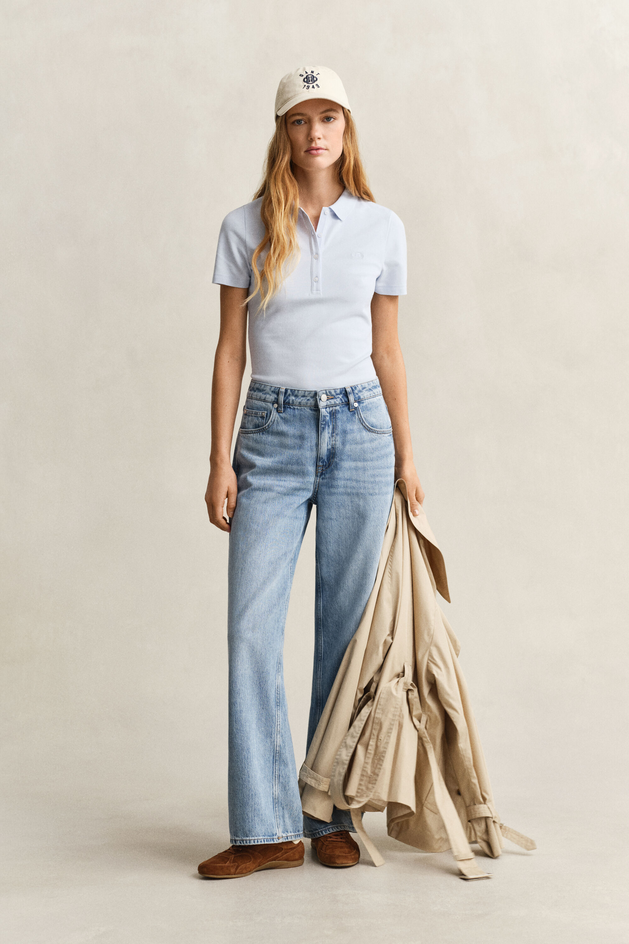 Slim fit poloskjorte