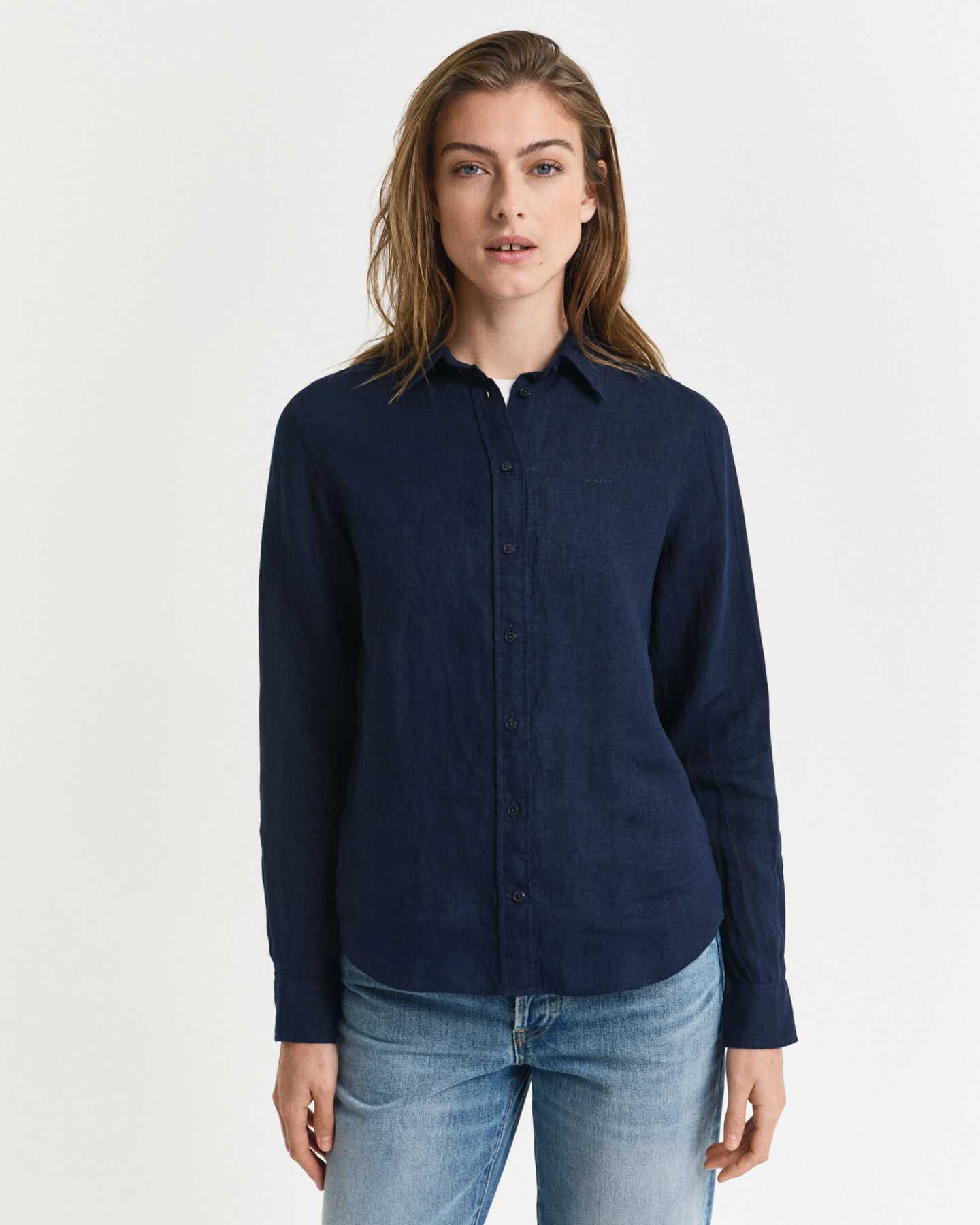 Regular fit skjorte af hør