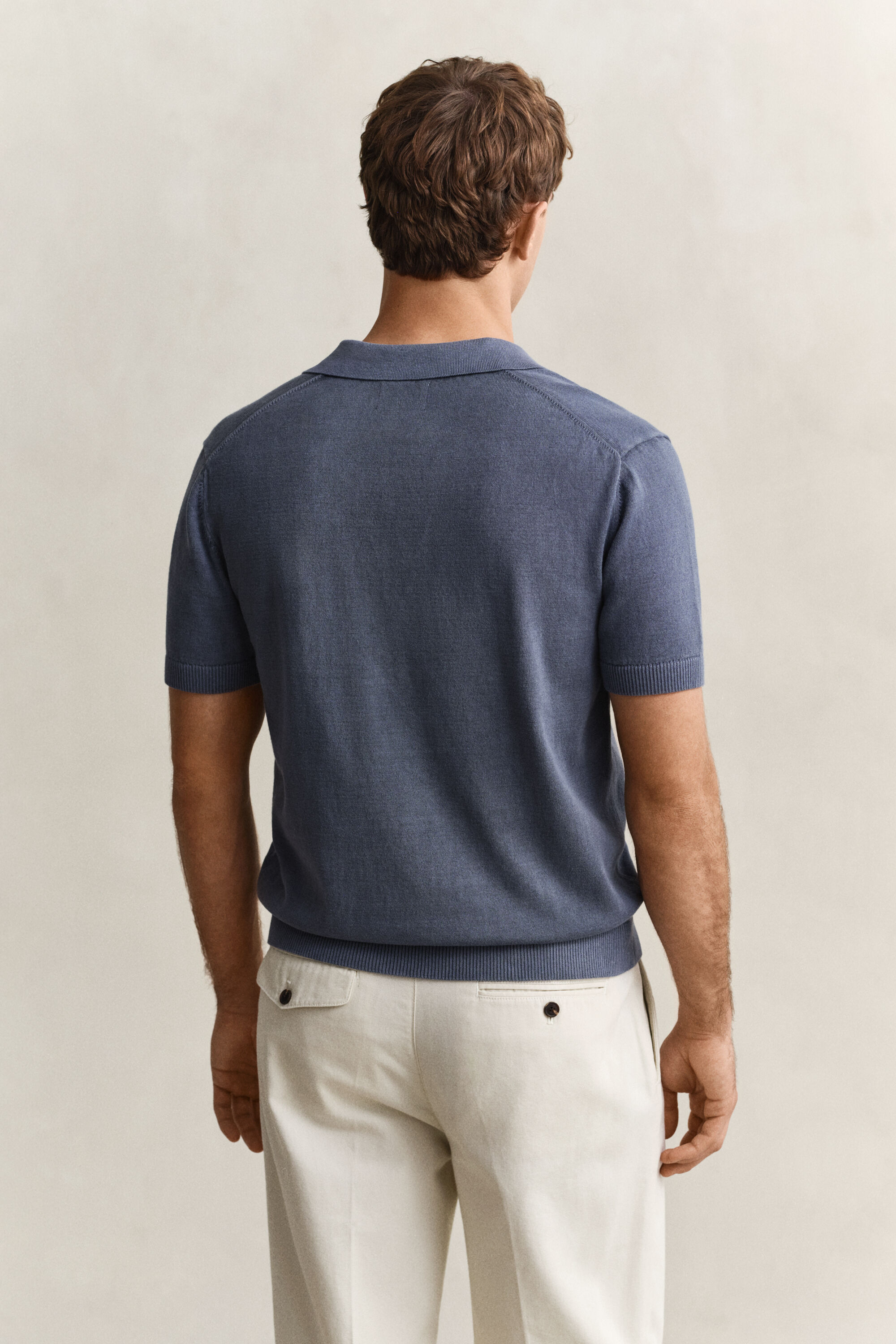 Sunfaded polosweater