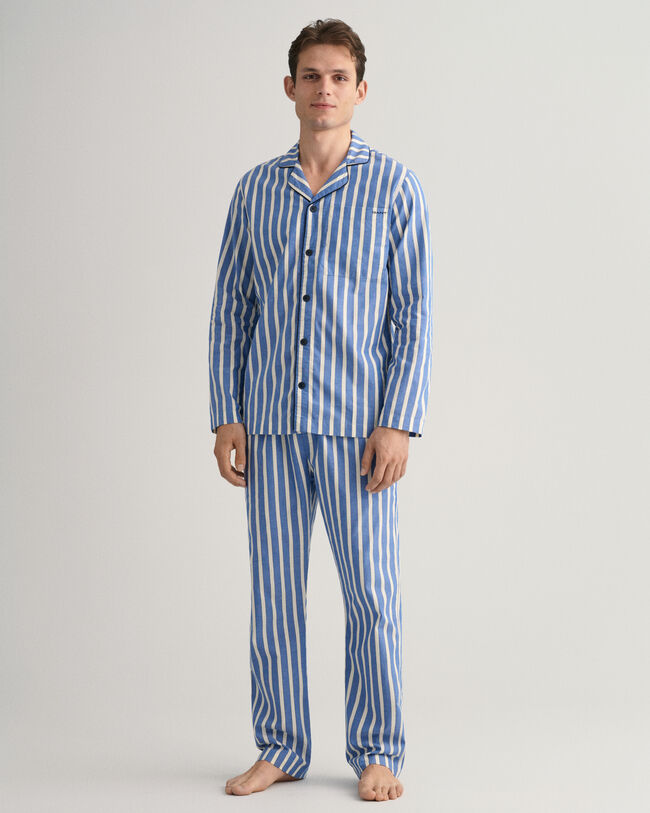 Oxford stribet pyjamassæt