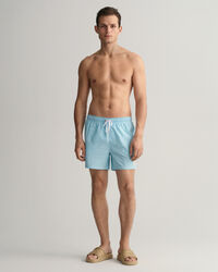 Classic fit seersucker badeshorts