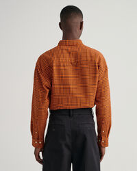 Oversized Houndstooth bomuldsskjorte