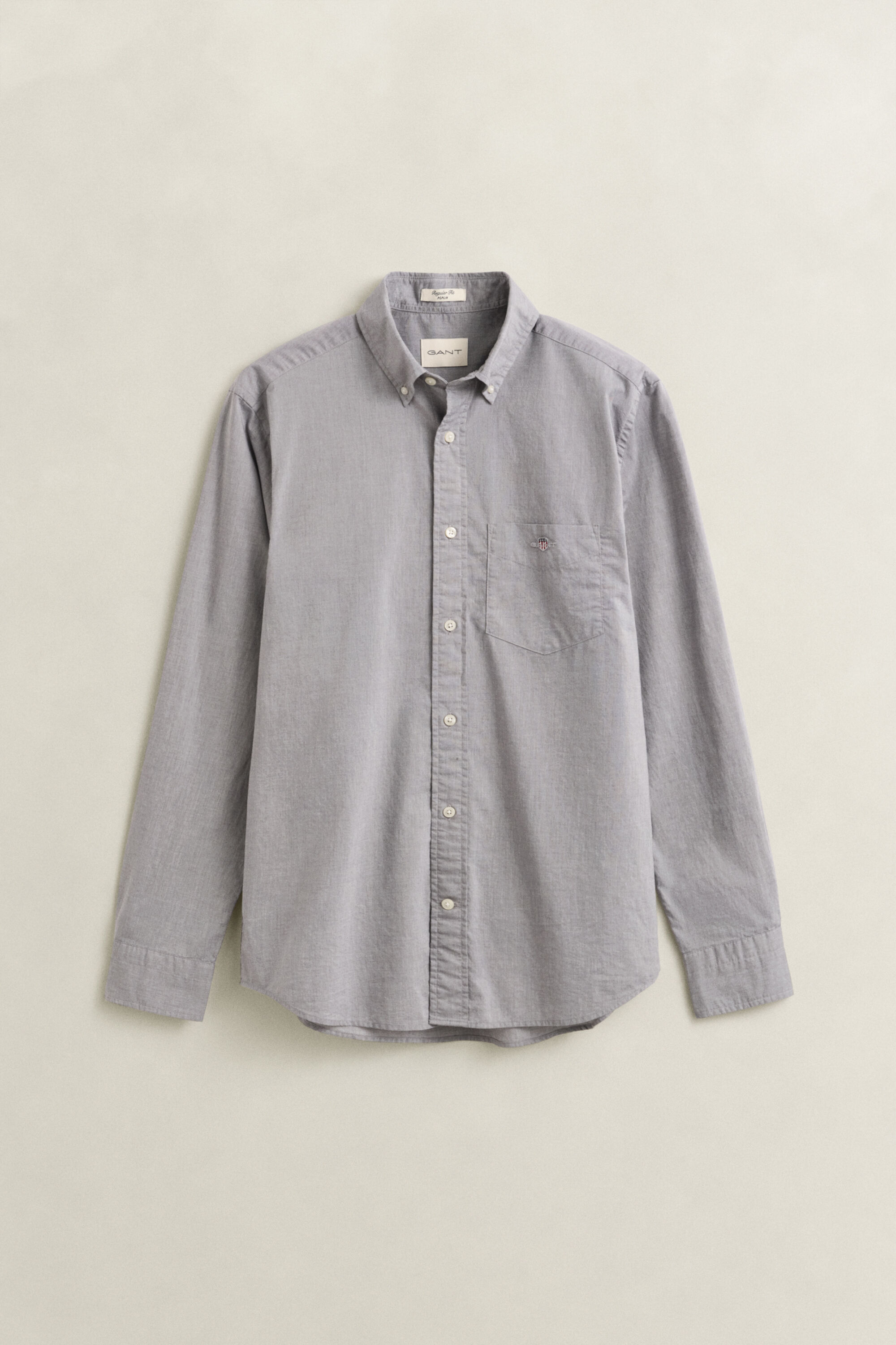 Regular fit klassisk poplin-skjorte