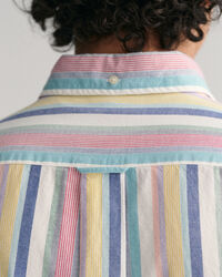 Regular fit flerstribet Oxford-skjorte