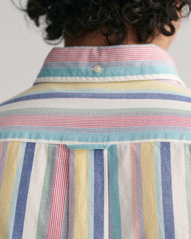 Regular fit flerstribet Oxford-skjorte