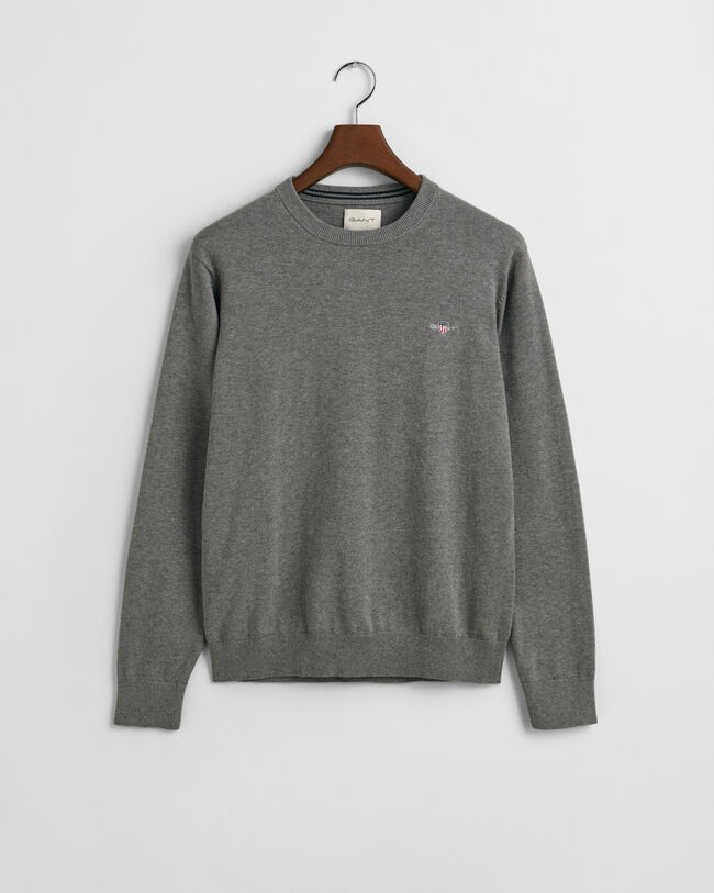 Klassiske crewneck sweater i bomuld