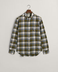 Regular fit ternet flannelskjorte