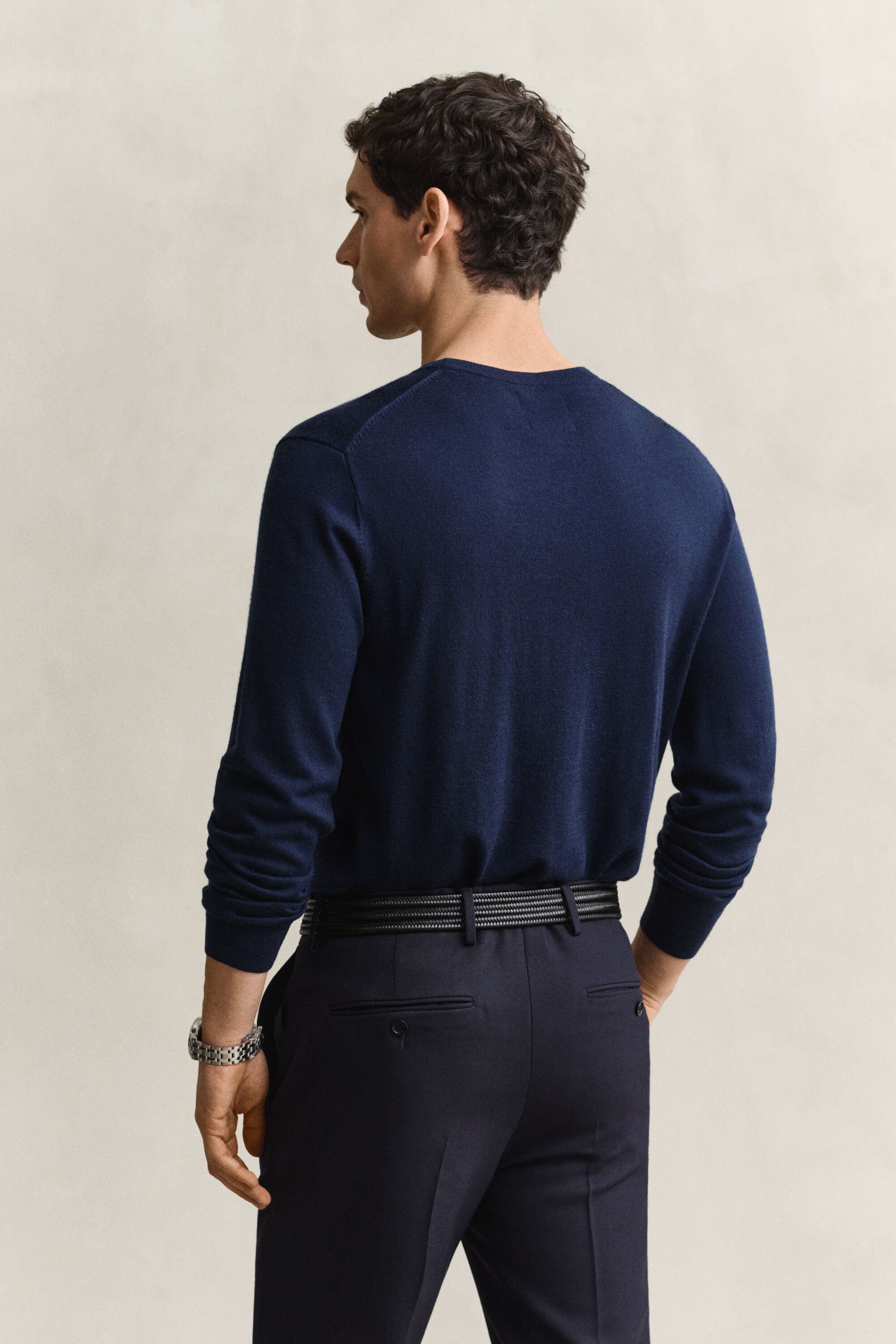 Crewneck sweater i merinould