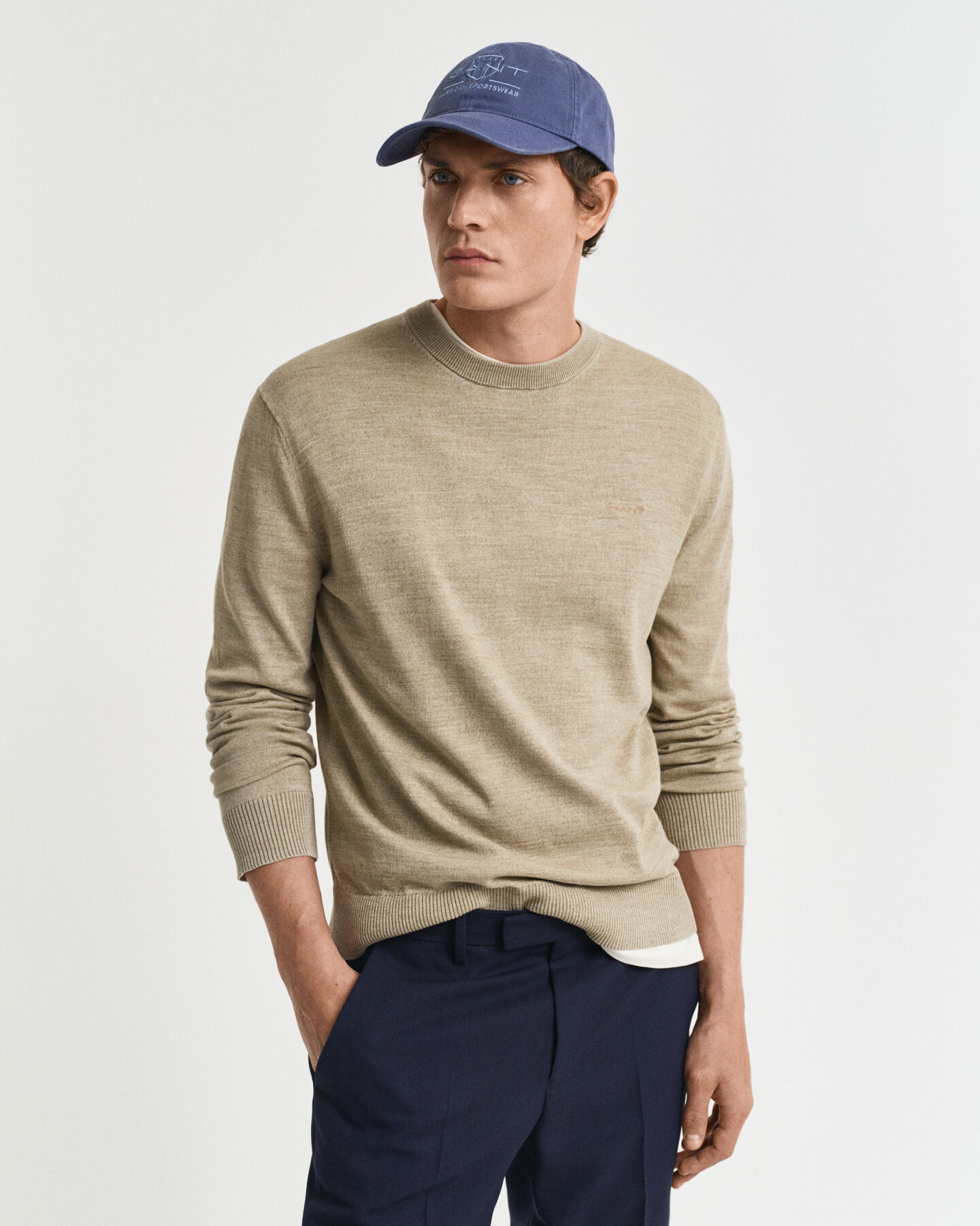 Sunfaded sweater med crewneck