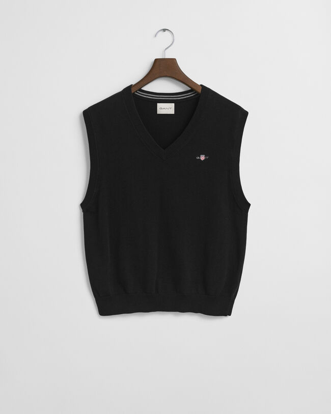 Klassisk vest af bomuld