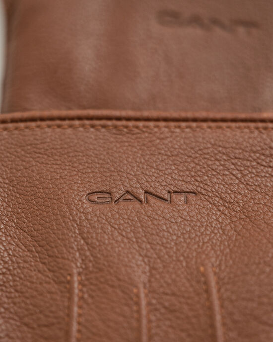 Læderhandsker foret med kashmir