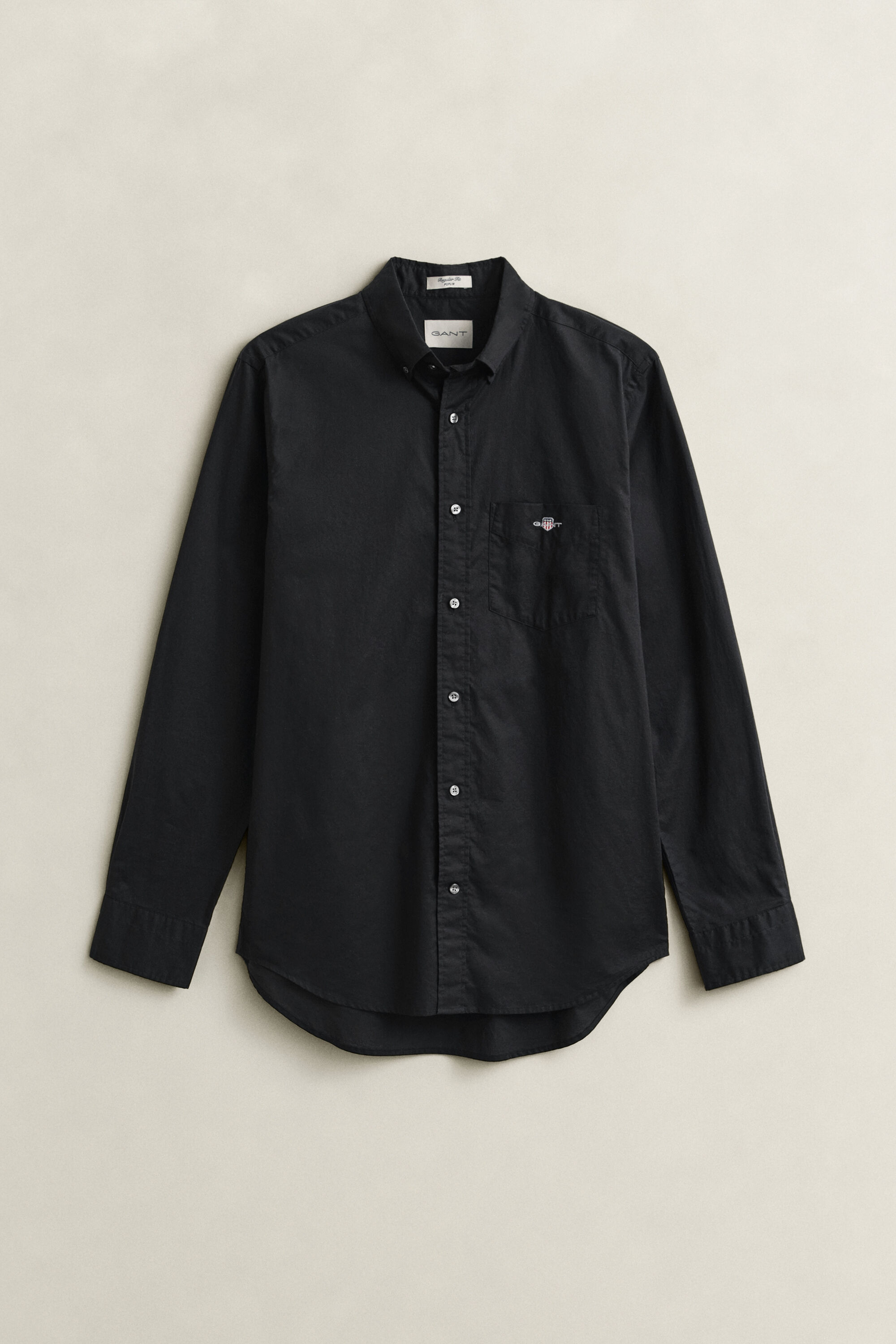 Regular fit klassisk poplin-skjorte
