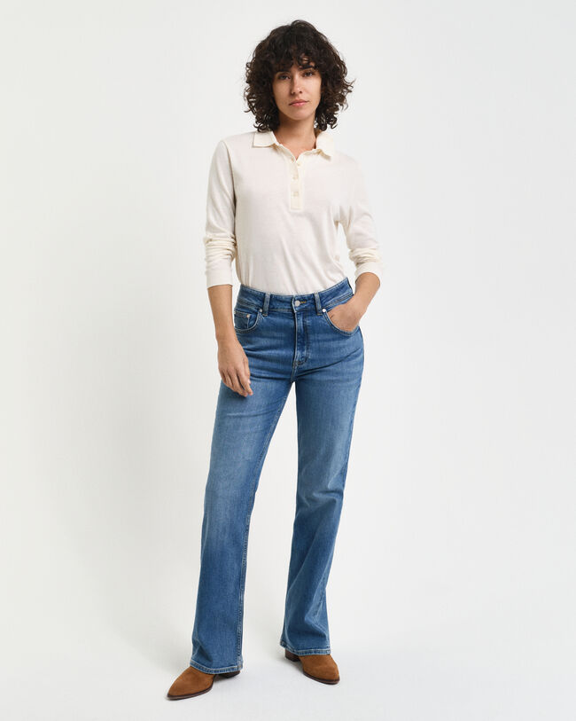 Slim fit jeans med svaj