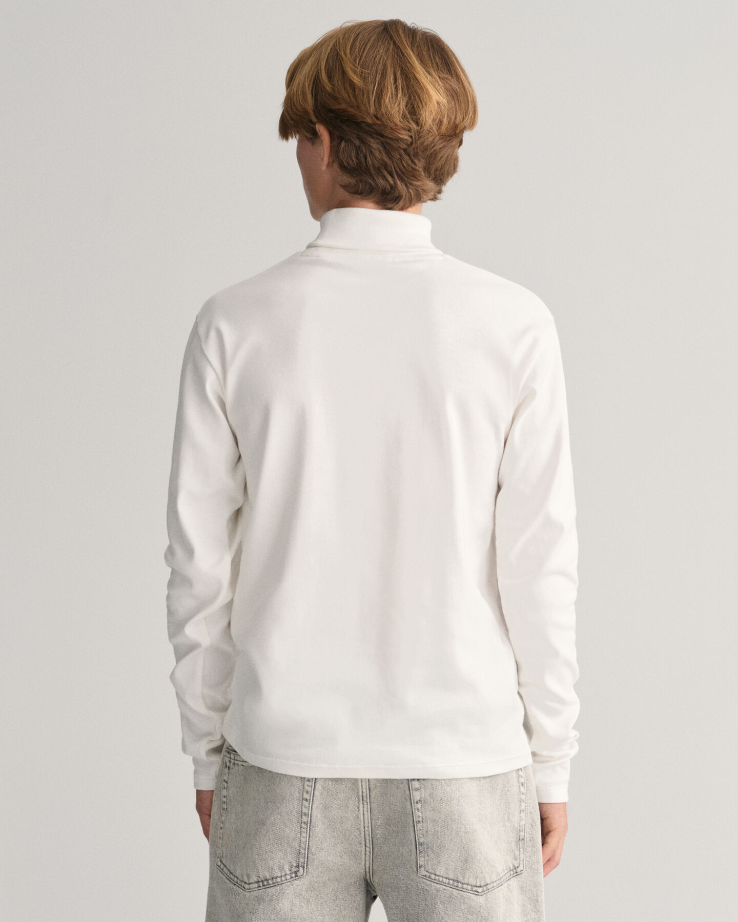 Teens Shield lang&aelig;rmet top med rullekrave