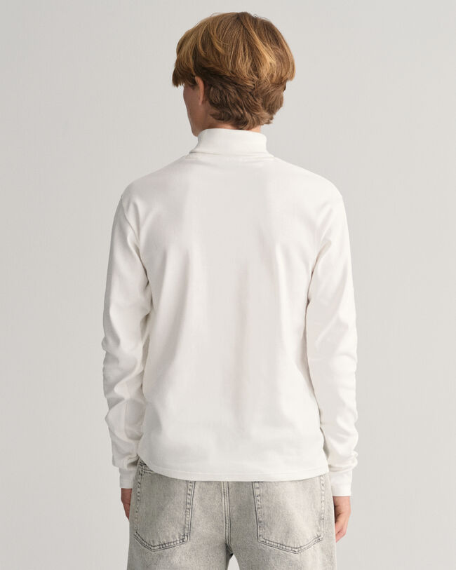 Teens Shield lang&aelig;rmet top med rullekrave