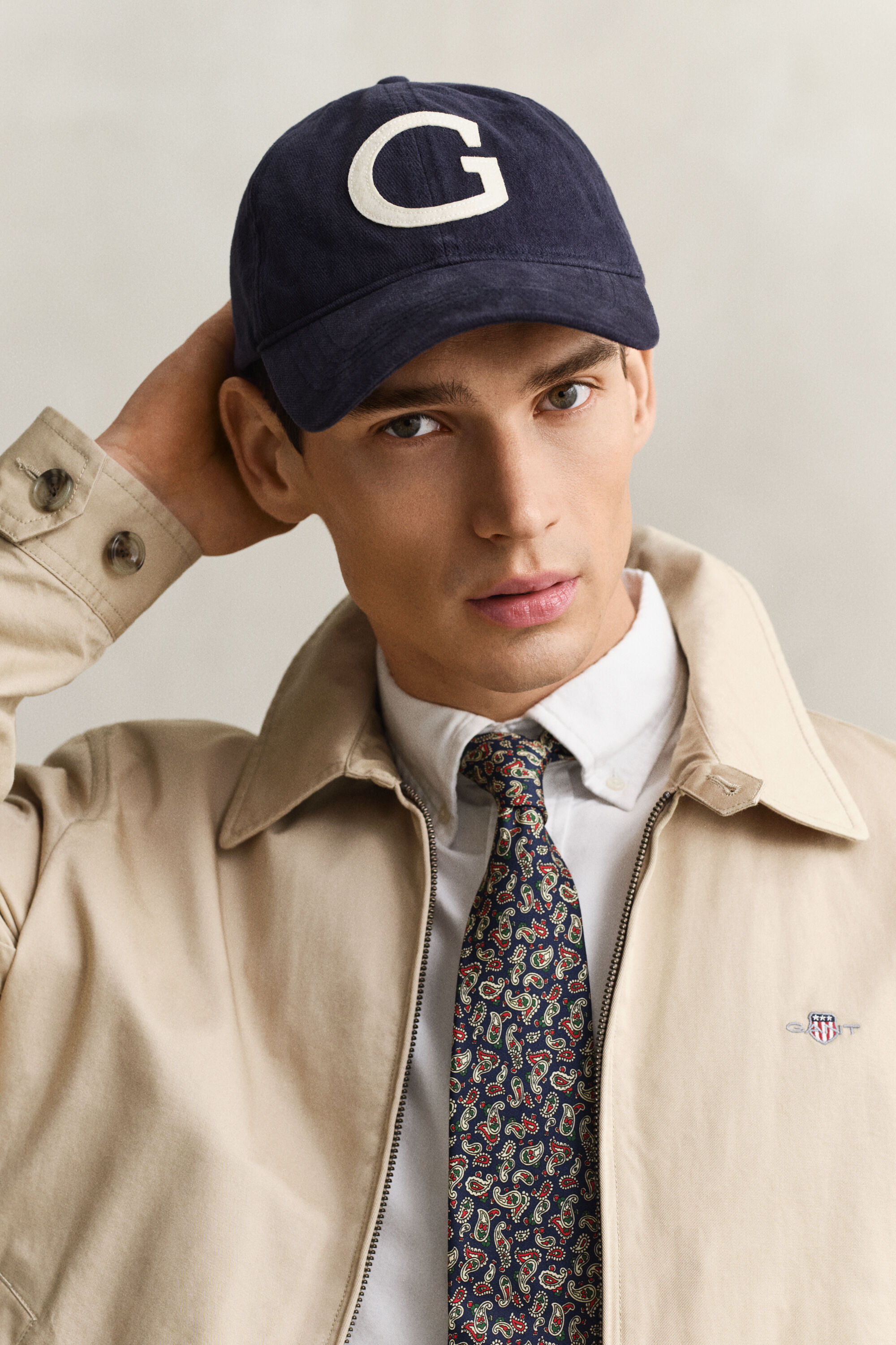 Windcheater jakke i bomuld