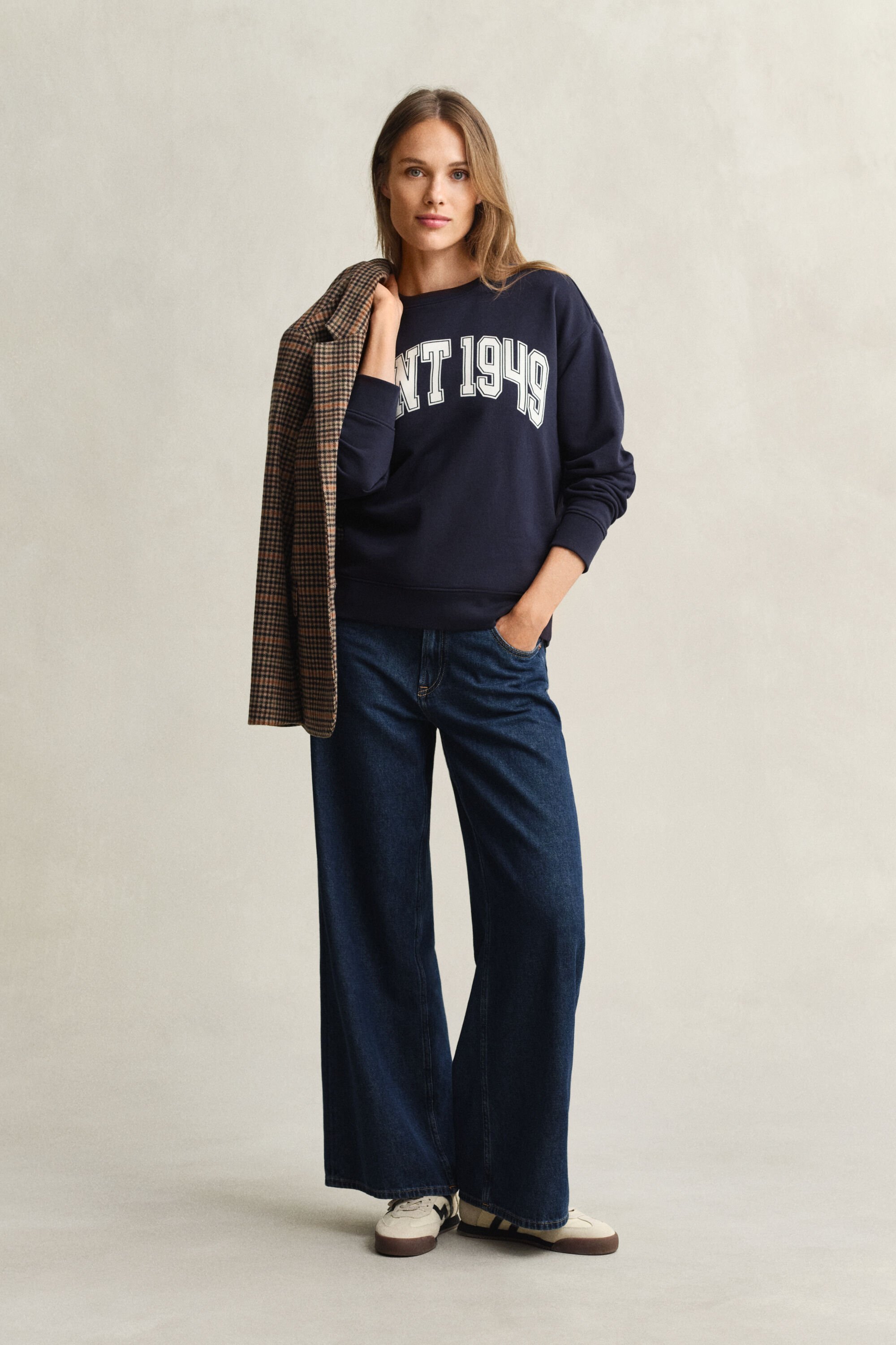 Graphic sweatshirt med crewneck