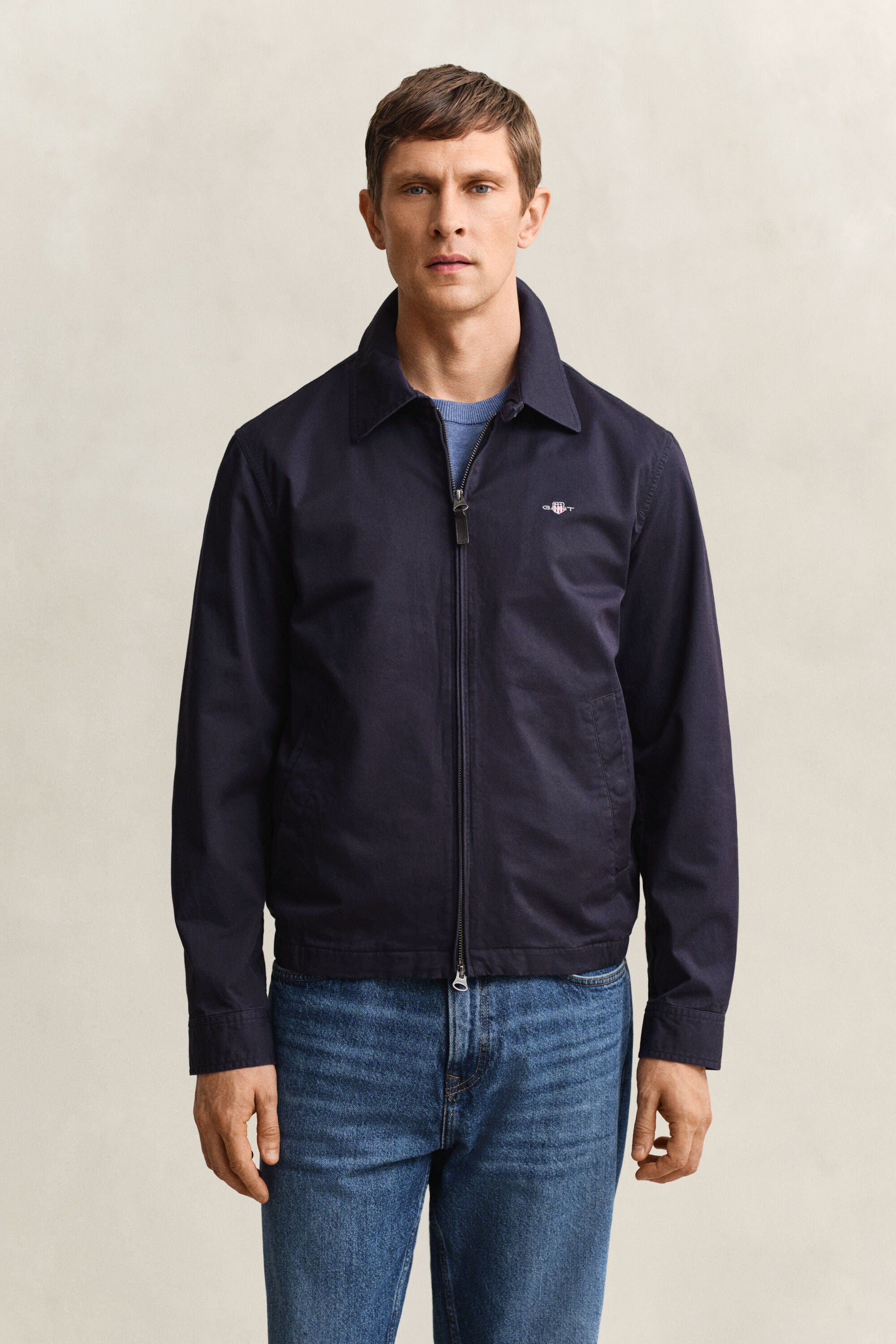 Windcheater jakke i bomuld