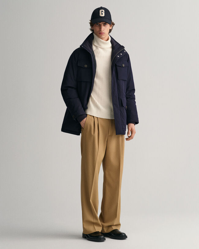 Vatteret feltjakke i flannel