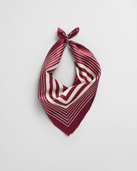 Silketørklæde med kanter og monogram