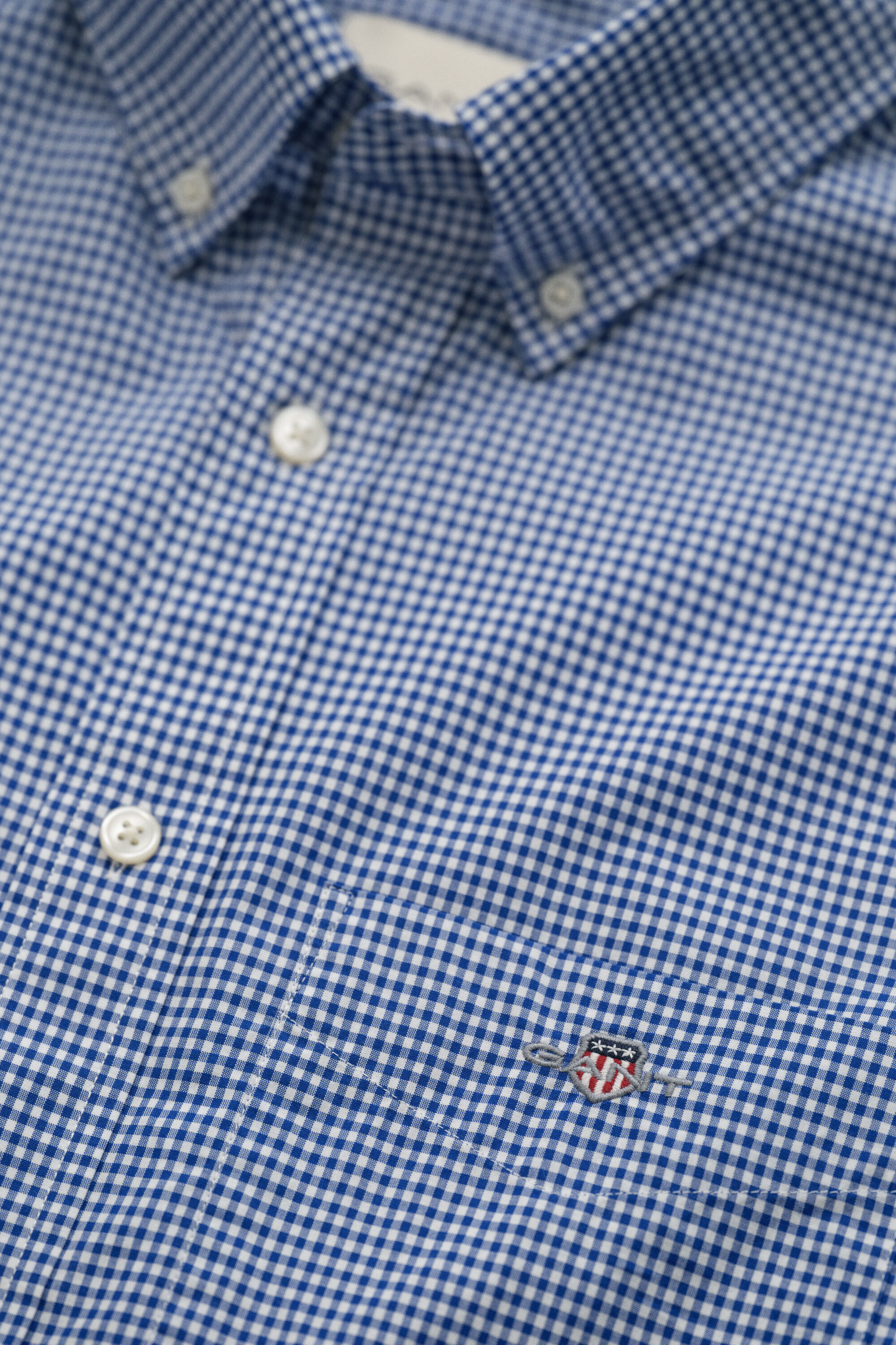 Gingham klassisk poplin-skjorte