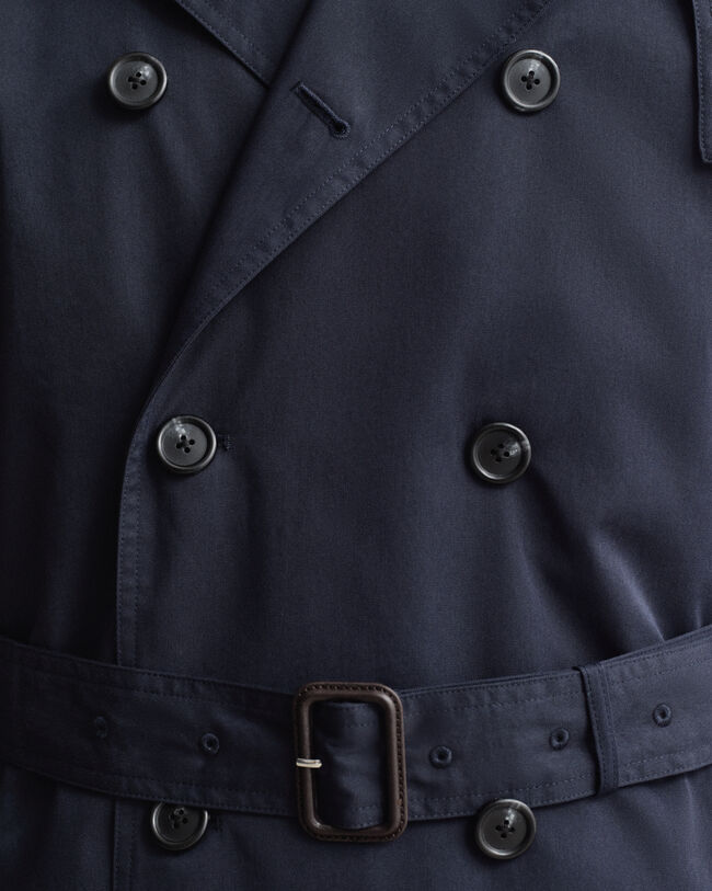 Trenchcoat i bomuldsblanding