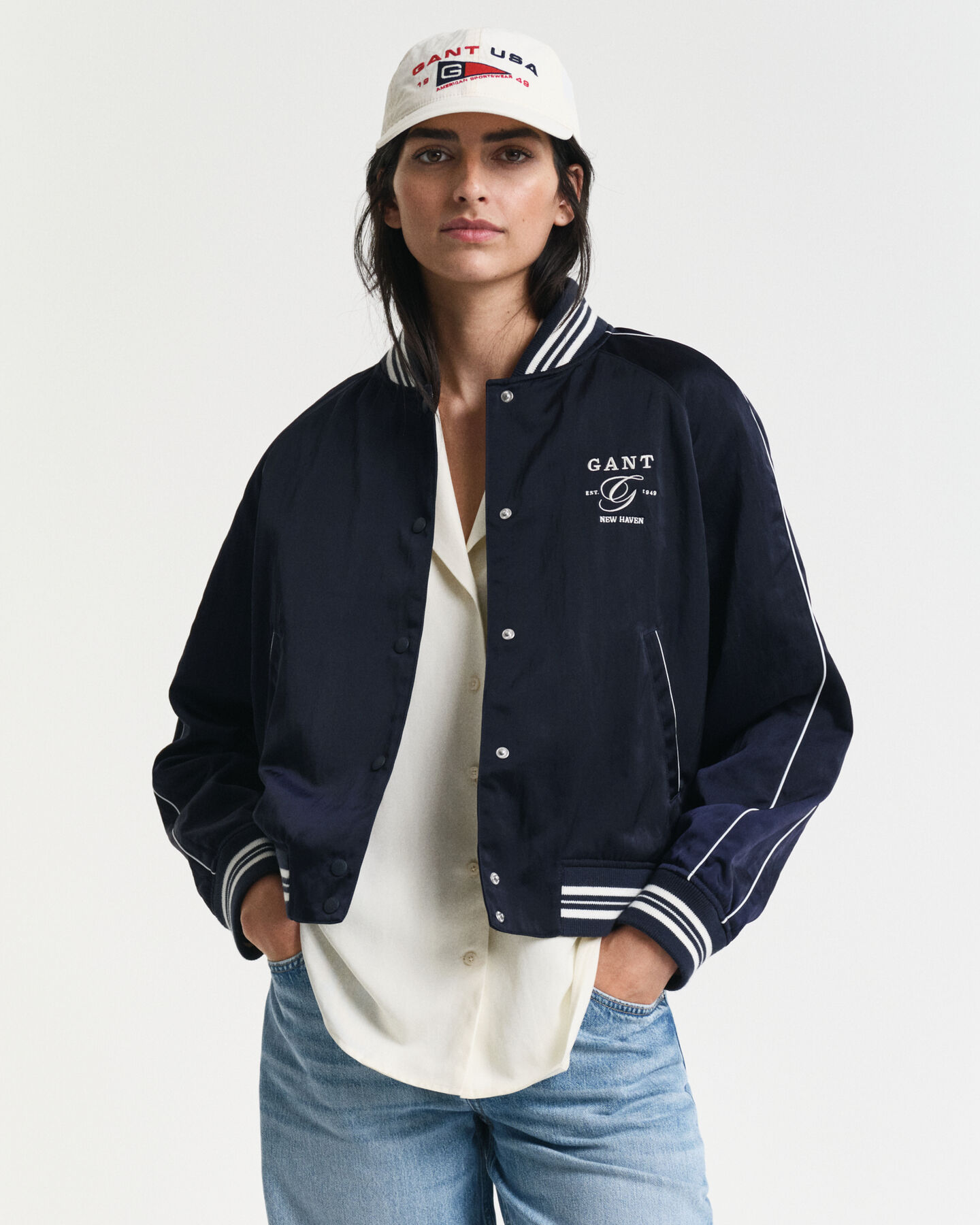 Satin Varsity Jacket