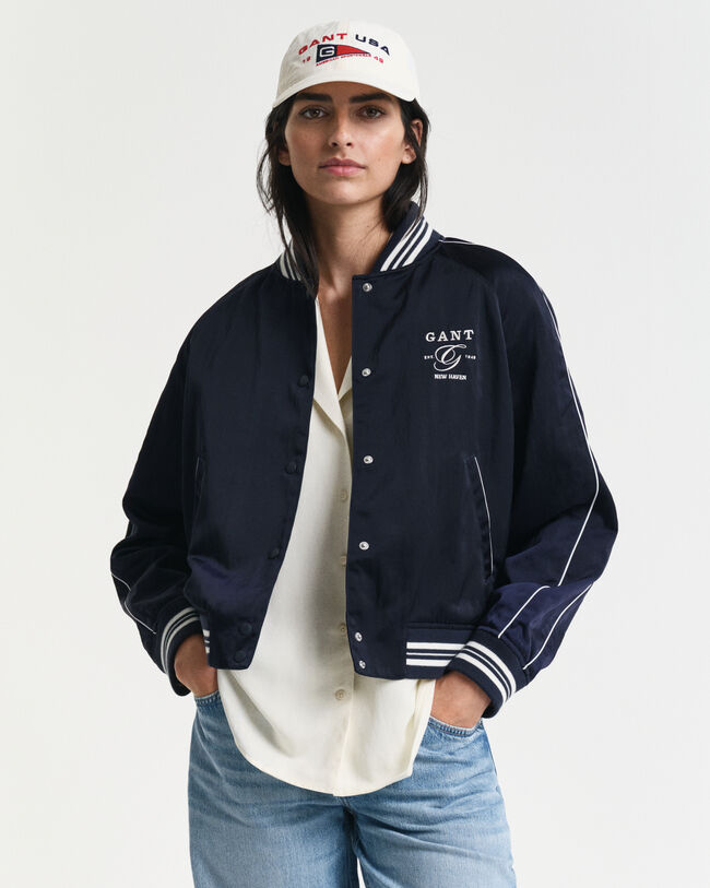 Satin Varsity Jacket
