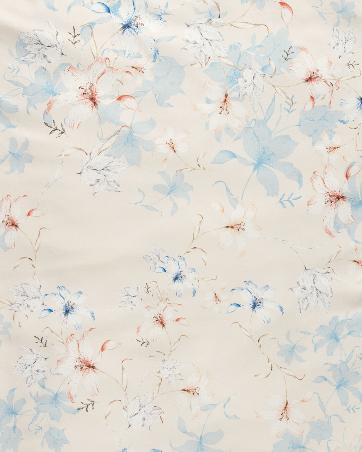 Dobbelt dynebetr&aelig;k med blomstertryk