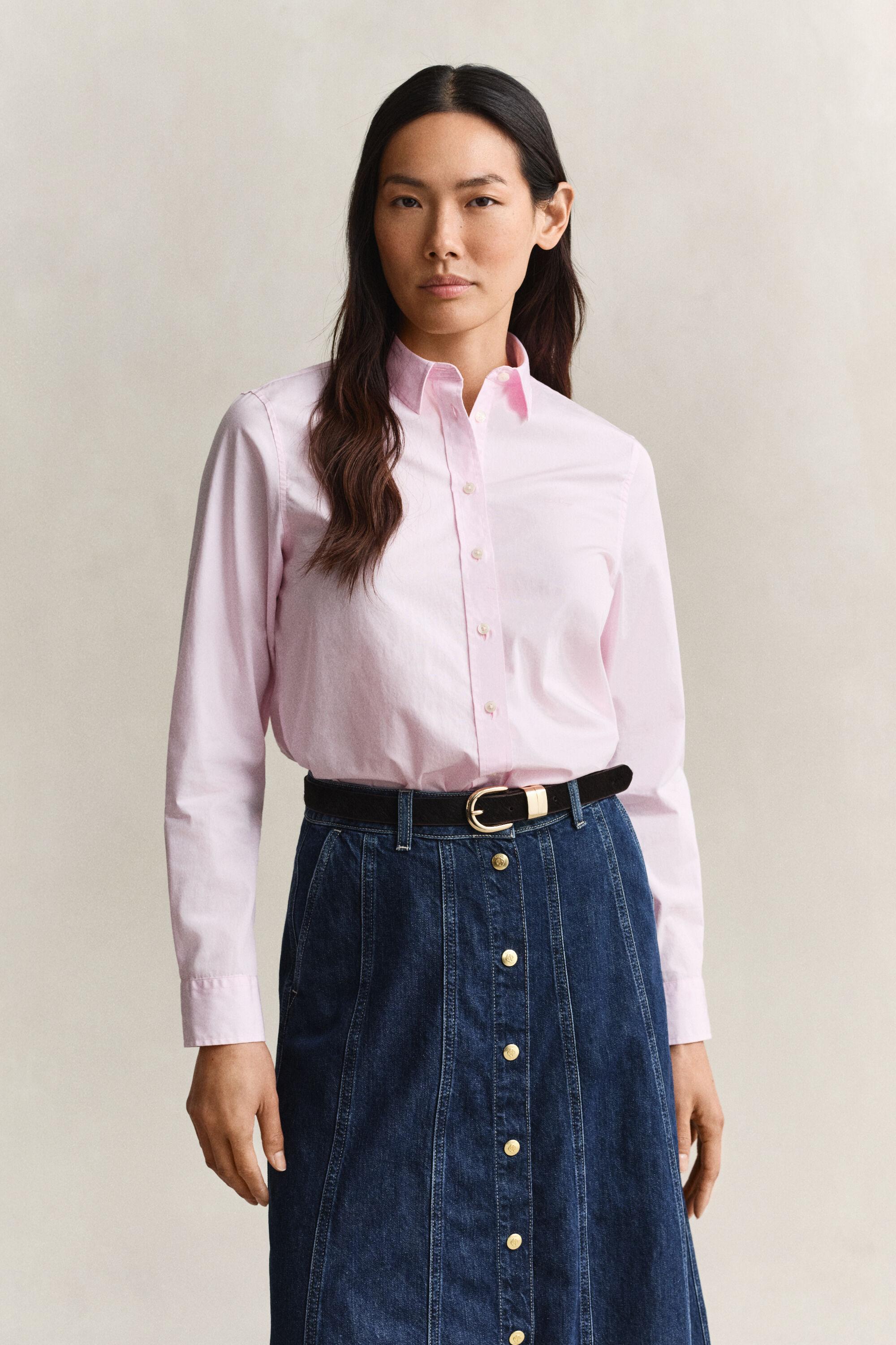 Regular fit klassisk poplin-skjorte