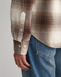 Regular fit flannelskjorte med skyggetern