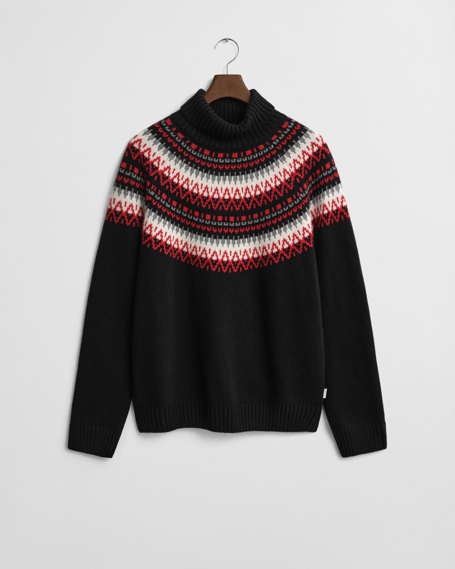 Fair Isle rullekrave sweater