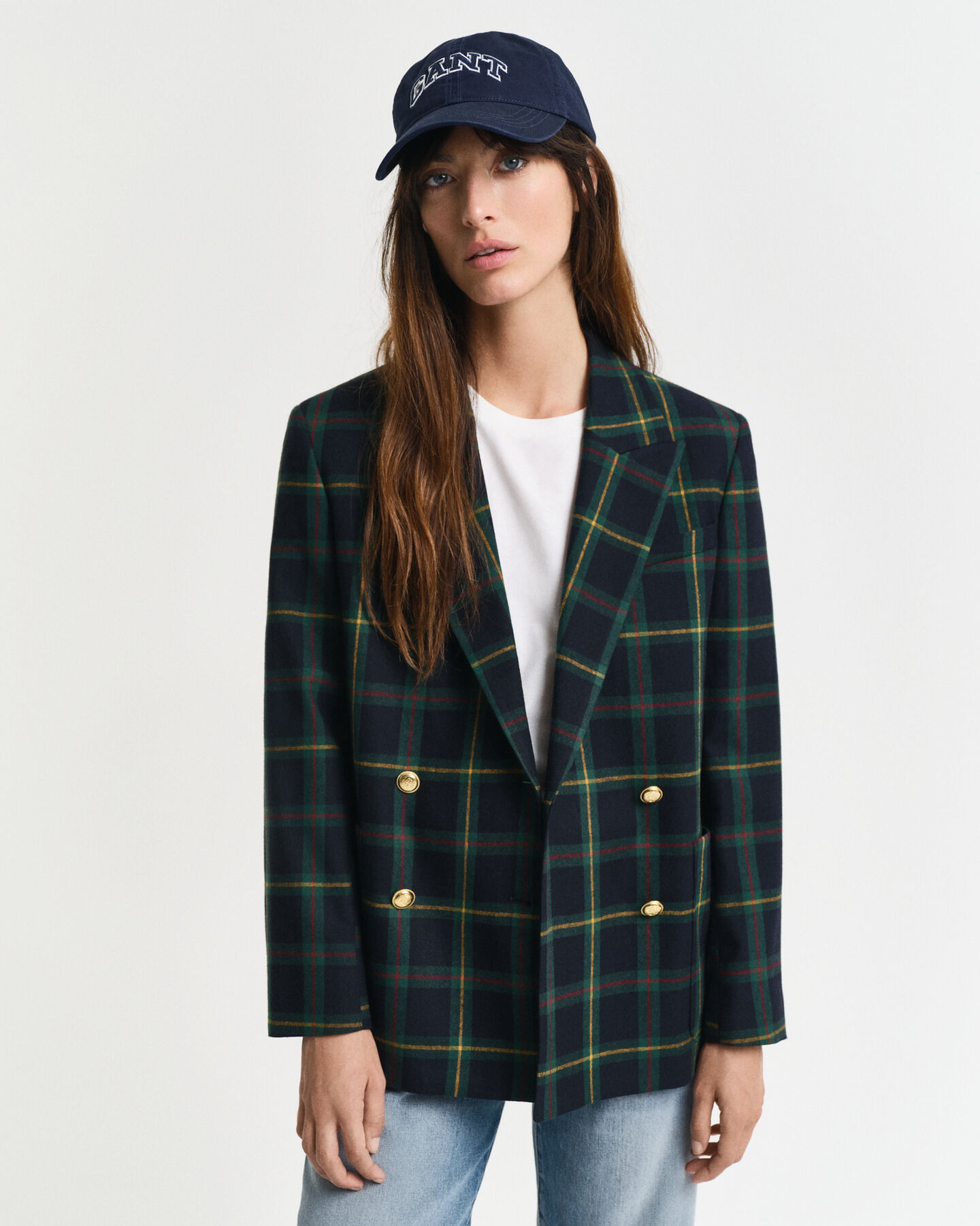 Regular fit ternet jakkesæt-blazer