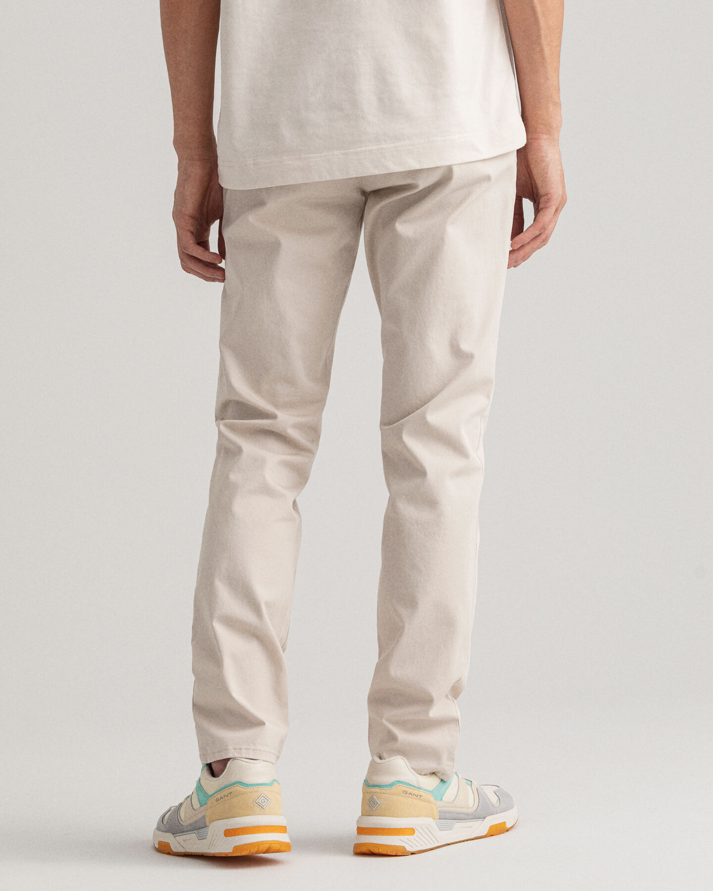 Hallden Slim fit chinobukser af twill