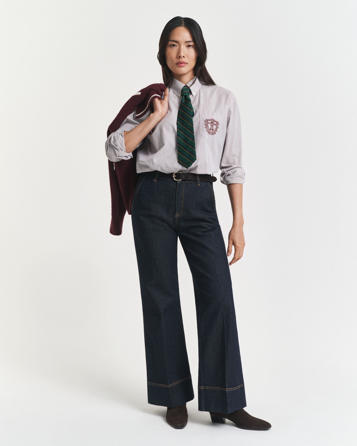 Brede skræddersyede jeans med svaj