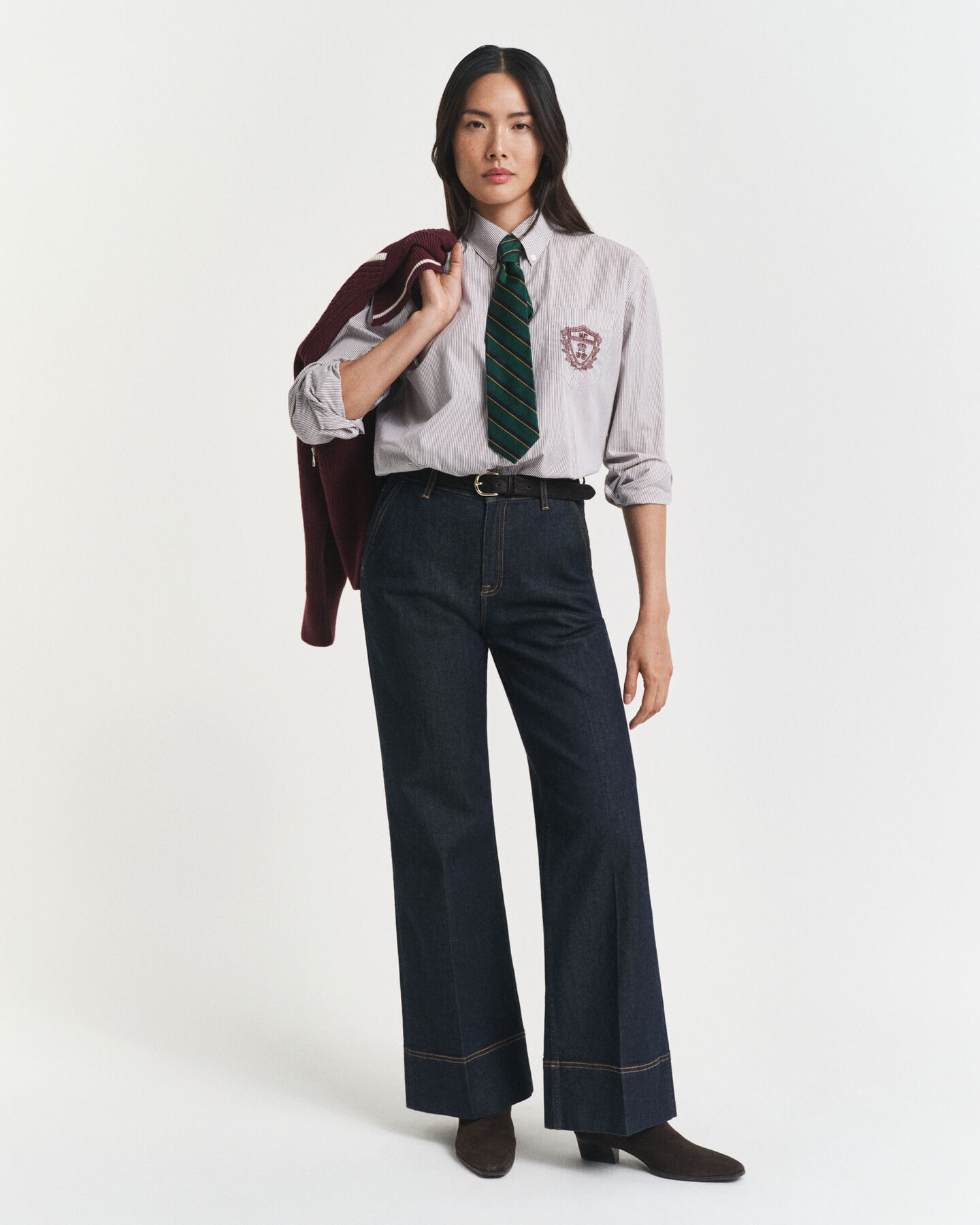 Brede skræddersyede jeans med svaj