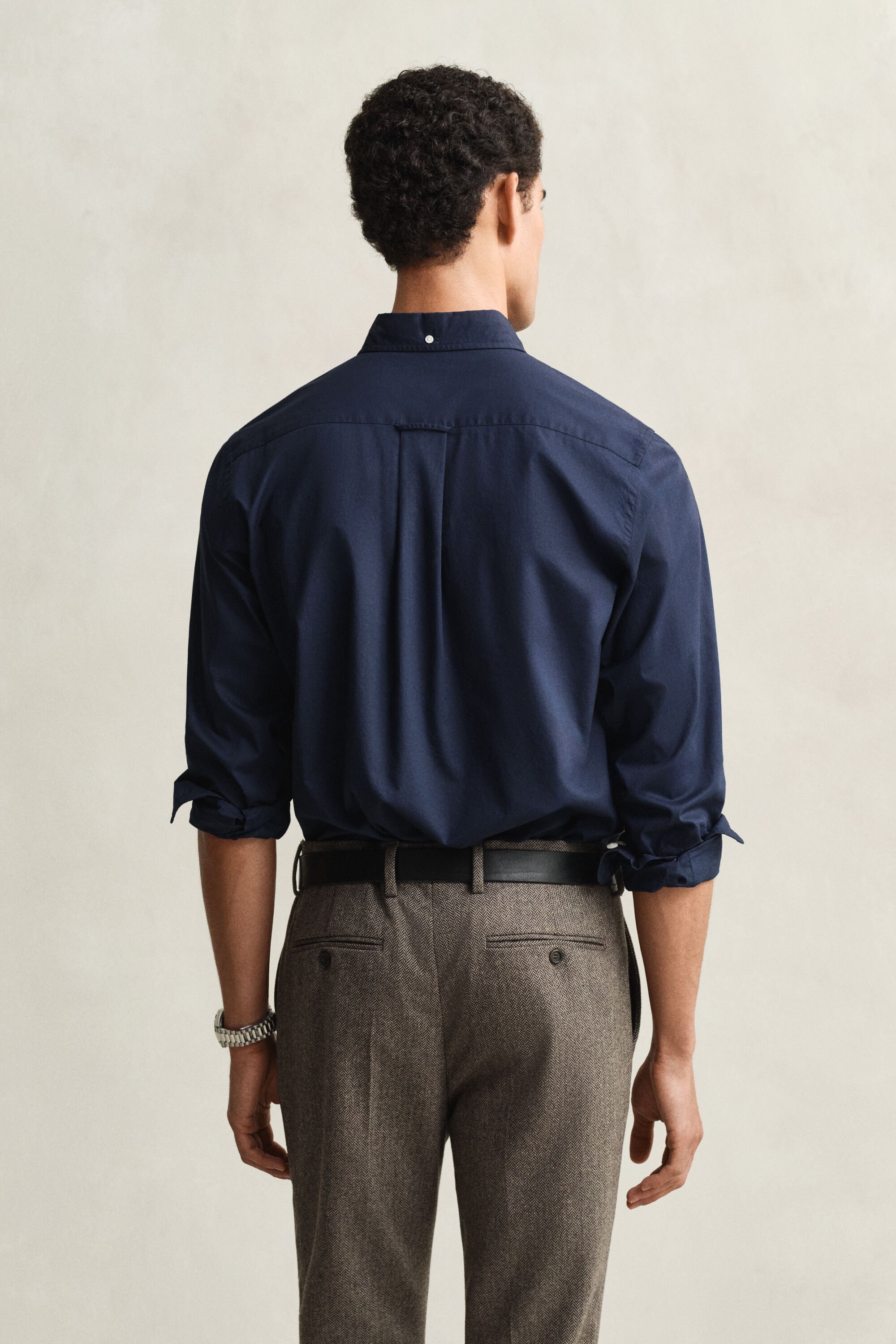 Regular fit klassisk poplin-skjorte