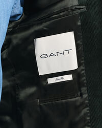 Slim fit jakkes&aelig;t-jakke af jernbanefl&oslash;jl