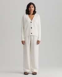 Pull-on-bukser i hør- og viskoseblanding