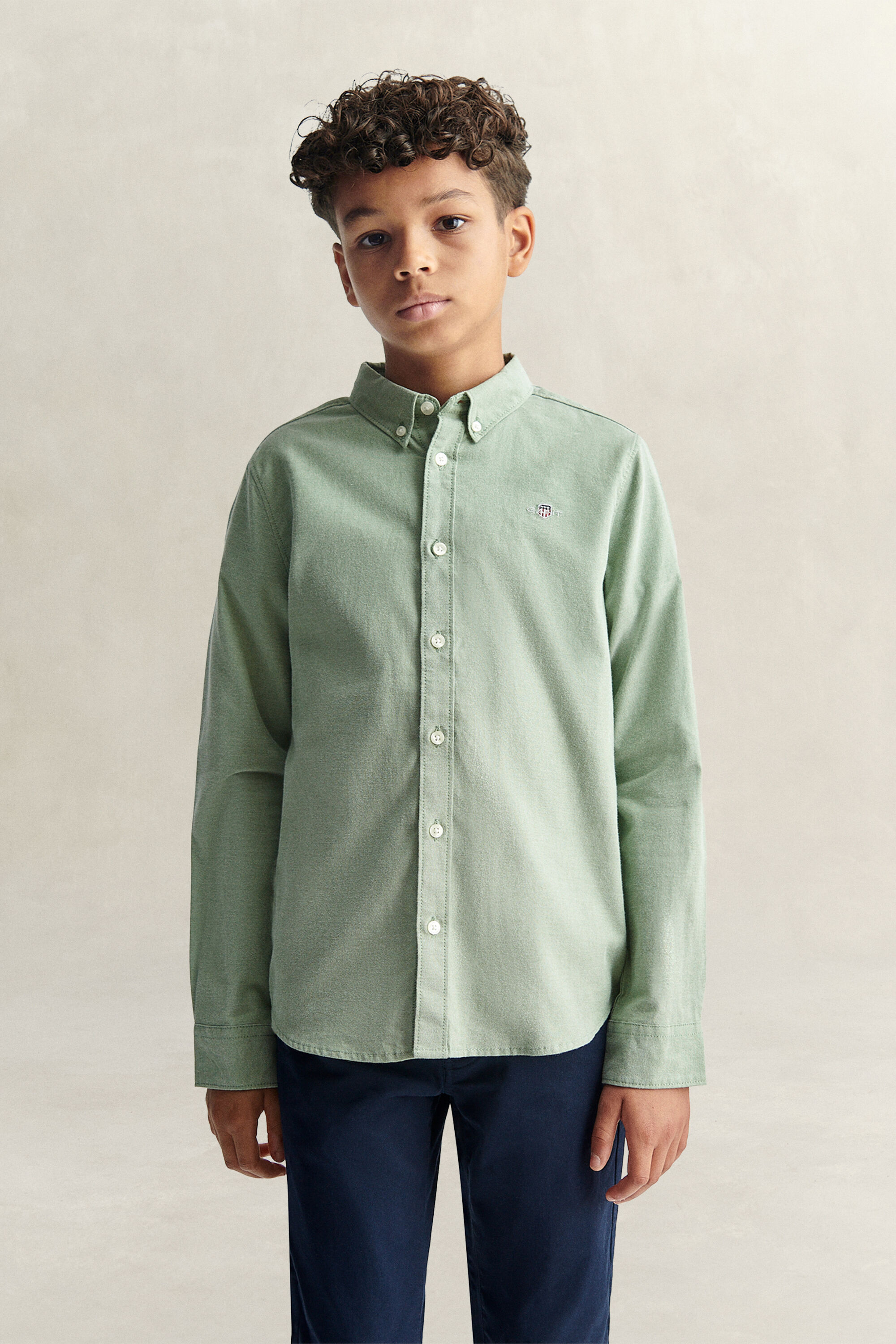 Teen Boys Shield Oxford skjorte