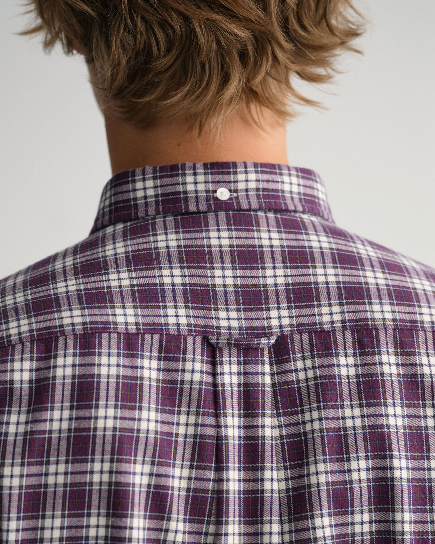 Regular fit ternet flannelskjorte