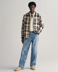 Ternet overskjorte i tung twill