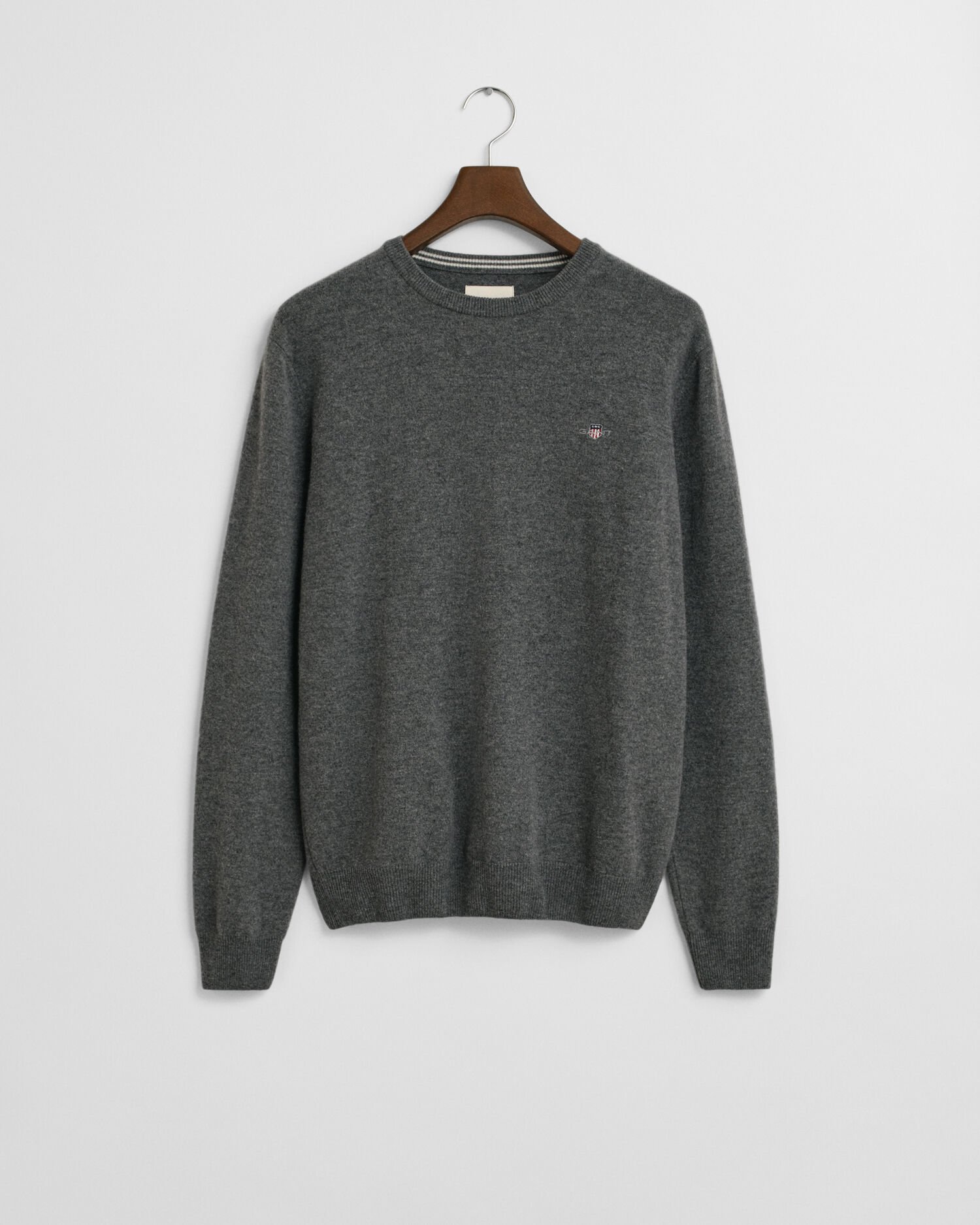 Crewneck sweater i ekstra fin lammeuld
