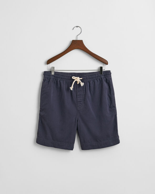 Regular fit Sunfaded shorts med løbesnor