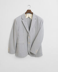 Slim fit seersucker jakkesæt-jakke