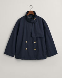 Trenchjakke i mellemlængde