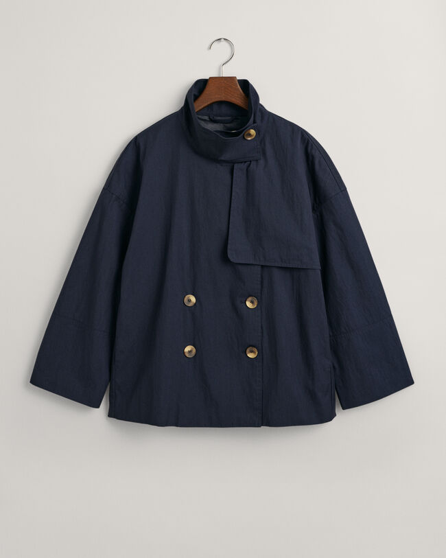 Trenchjakke i mellemlængde